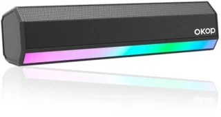OKOP Draadloze Soundbar met LED RGB verlichting