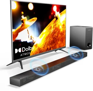 Omhoo Soundbar Dolby Atmos 390W Zwart