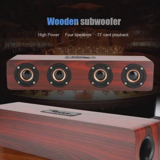 Onbekend merk Houten Soundbar