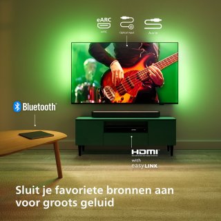 Philips TAB5109 Soundbar 2.0 Grijs