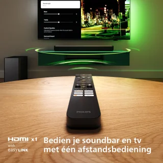 Philips TAB5309 Soundbar 2.1 Grijs