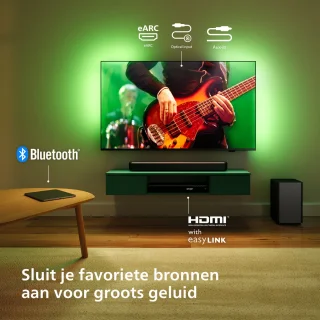 Philips TAB5309 Soundbar 2.1 Grijs