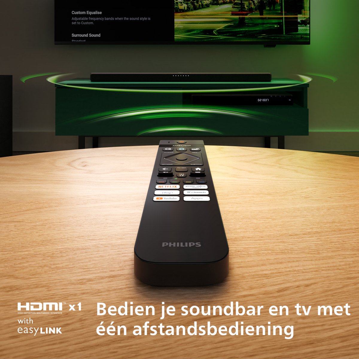 Philips TAB6309 2.1 Soundbar Donkergrijs