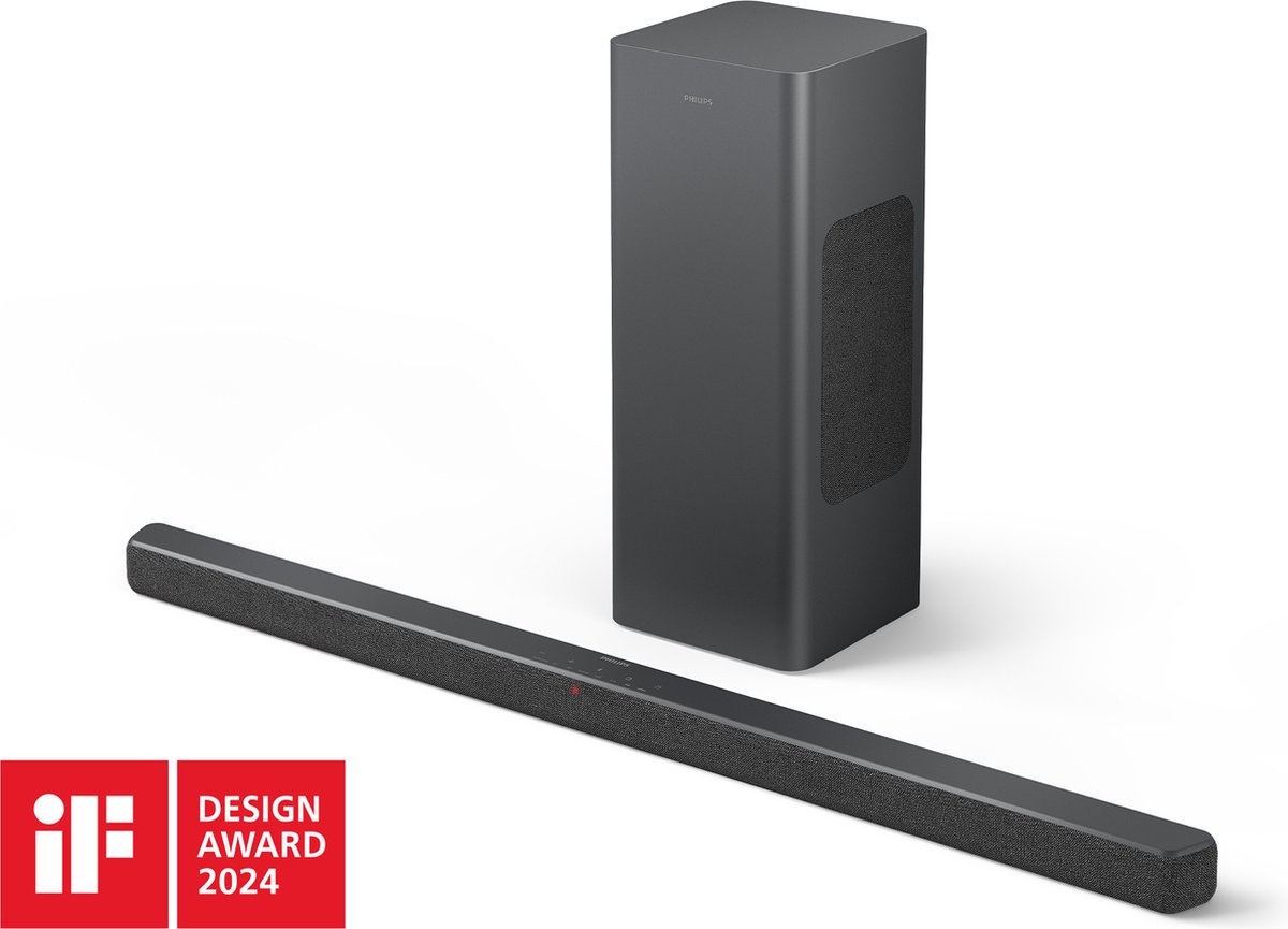 Philips TAB6309 2.1 Soundbar Donkergrijs