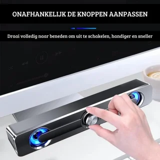 QPFO® Soundbar voor PC en Laptop – Computerluidspreker