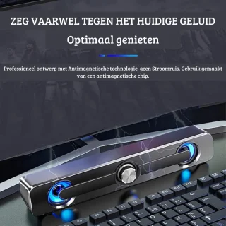 QPFO® Soundbar voor PC en Laptop – Computerluidspreker