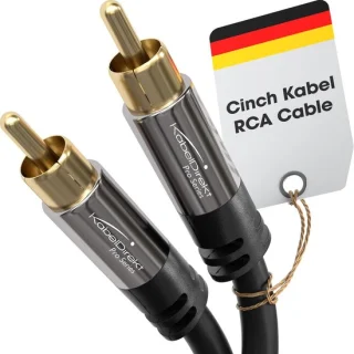 RCA subwooferkabel 2m - coax