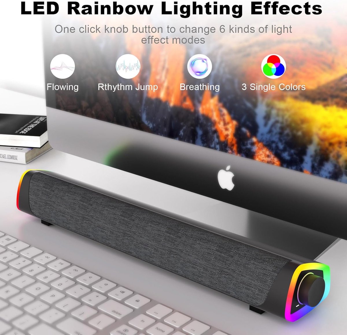 RFWR Bluetooth Soundbar USB voor Laptop & Desktop