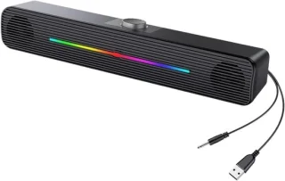 RGB soundbar - bureauluidspreker - zwart