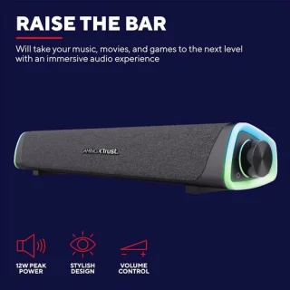 RGB soundbar zwart