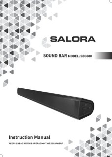 Salora SBO680 Soundbar Zwart