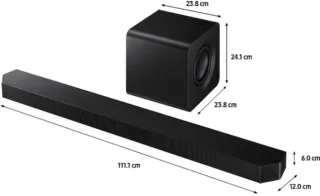 Samsung HW-Q800F Soundbar met subwoofer Zwart