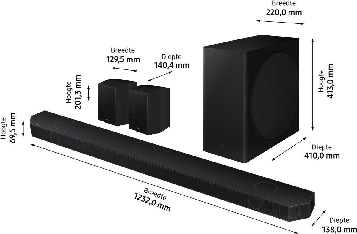 Samsung HW-Q930B Soundbar met draadloze subwoofer
