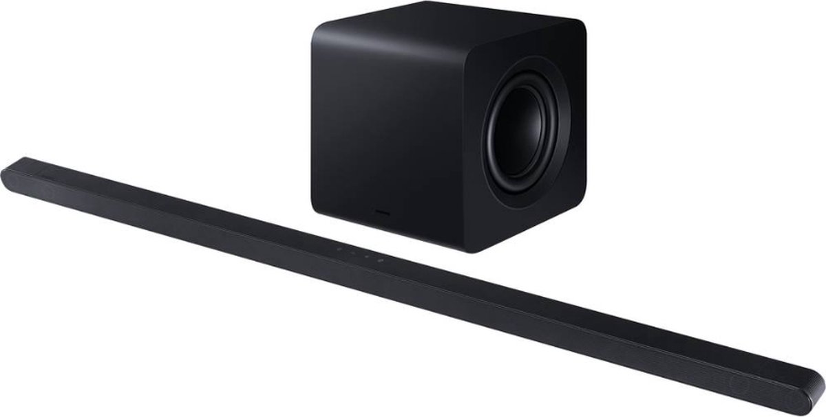 De Samsung HW-S810GD Soundbar met subwoofer in één oogopslag