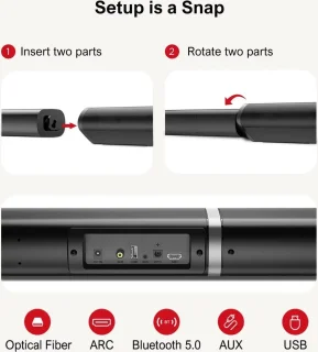 Shoppee Soundbar 190W 2.1 Home Theater Bluetooth