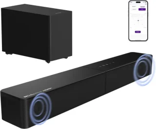 SnelShoppen 2.1CH tv-soundbar met draadloze subwoofer