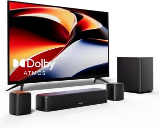 SnelShoppen 5.1 surround soundsysteem met soundbar en subwoofer