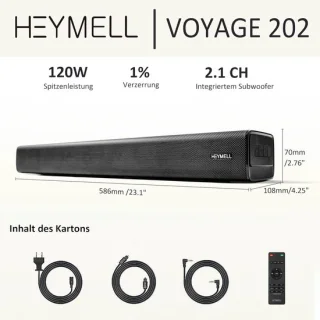 SnelShoppen Bluetooth soundbar 59 cm 2.1ch 120W