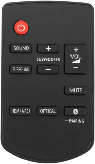 SnelShoppen soundbar-afstandsbediening N2QAYC000115 voor Panasonic SC-HTB488, SC-HTB498 en SC-HTB688