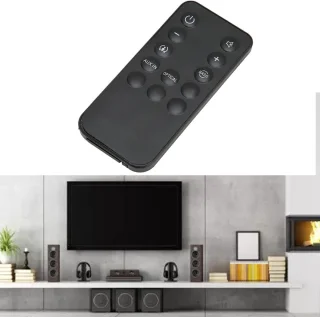SnelShoppen - Universele Soundbar Afstandsbediening voor Cinema Speakersysteem SB400 SB200 - Zwart, Geschikt voor Thuisbioscoop, Gemakkelijk in Gebrui