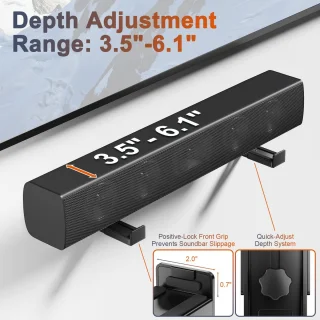 SnelShoppen universele soundbar-wandmontagebeugels