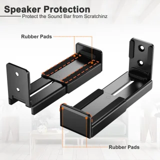 SnelShoppen universele soundbar-wandmontagebeugels