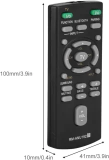 SnelShoppen vervangende afstandsbediening voor soundbar - geschikt voor SA CT60BT HT CT60BT SS WCT60