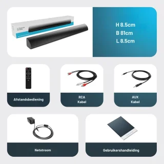 SNJY® Soundbar met Subwoofer - TV Speaker