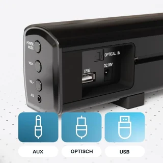 SNJY® Soundbar Zwart