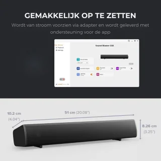 SNJY® TV Soundbar Zwart