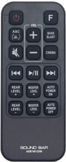 Solidchoice vervangende afstandsbediening voor LG soundbar