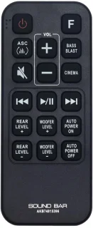 Solidchoice vervangende afstandsbediening voor soundbar