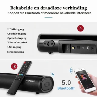 Soundbar 2.0 kanaals 30 watt