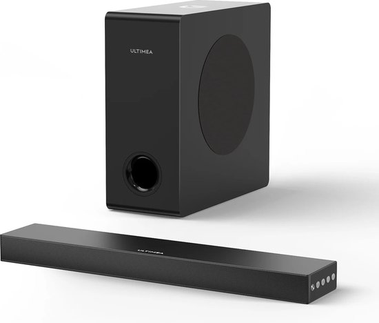 Compacte 2.1 Soundbar met sterke baskracht en heldere middentonen
