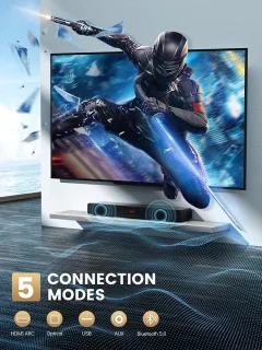 Soundbar 2.1 Hout 150W met Subwoofer 71cm