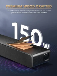 Soundbar 2.1 Hout 150W met Subwoofer 71cm
