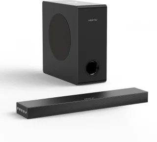 De Soundbar 2.1 Stereo Zwart in één oogopslag