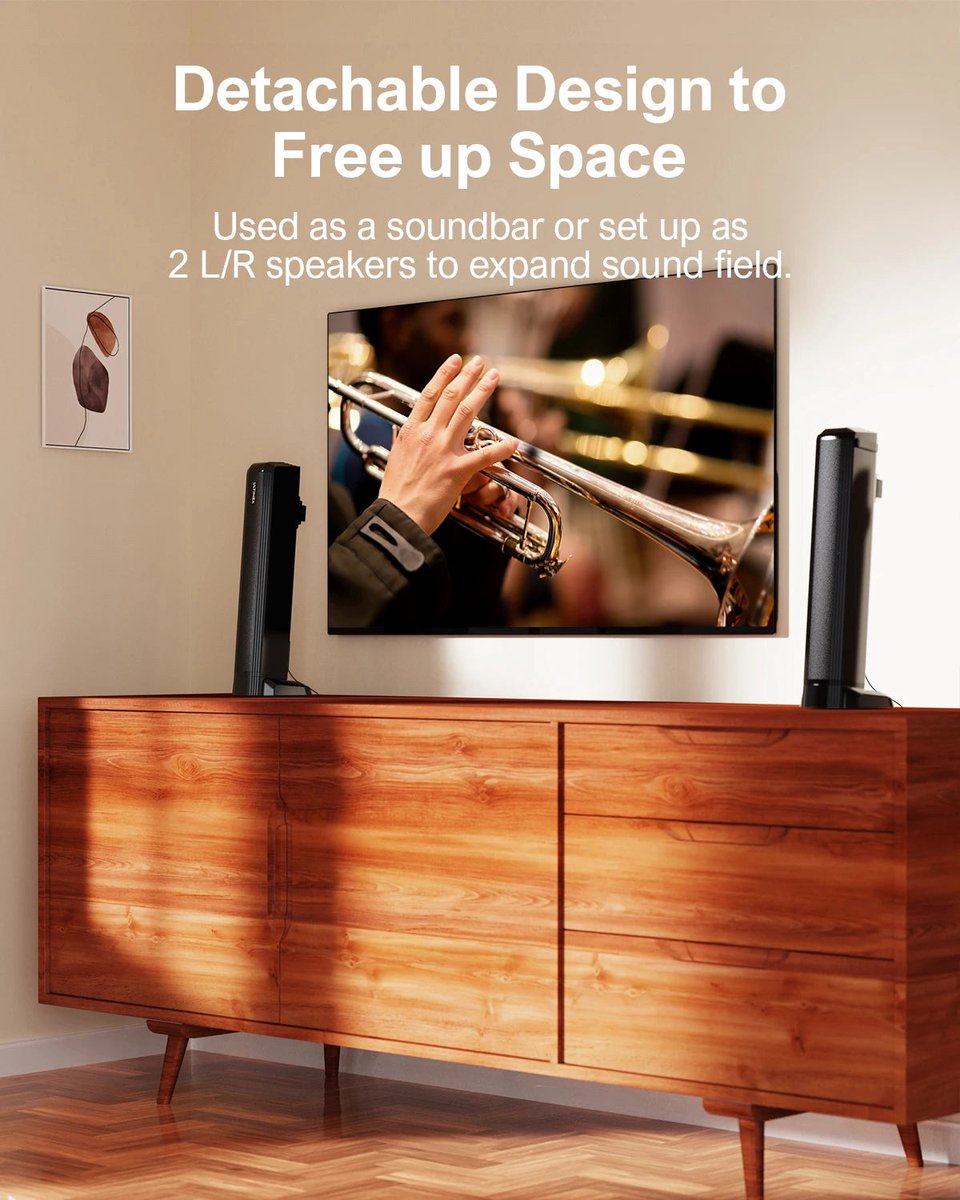 Soundbar 2.2ch 100W Bluetooth 5.3 Zwart