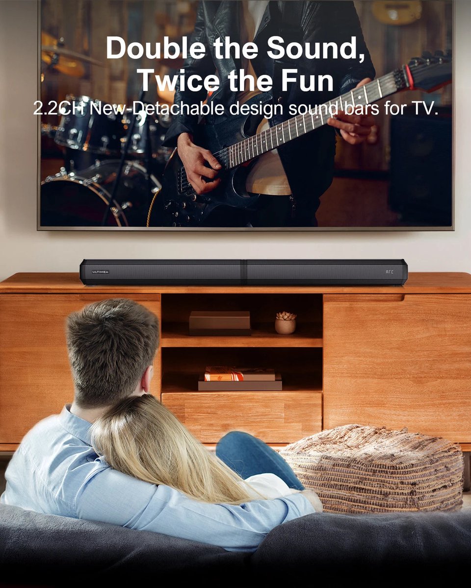 Soundbar 2.2ch 100W Bluetooth 5.3 Zwart