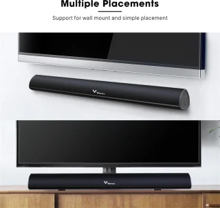 Soundbar 28 Inch 40W Bluetooth 5.0 Surround SoundBar 2.0 Stereo