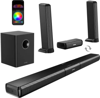 Soundbar 5.1 inclusief Subwoofer 320W Zwart