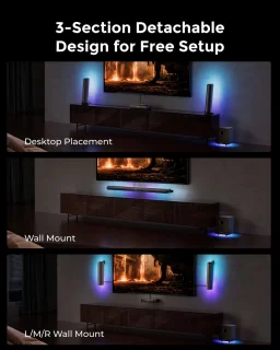 Soundbar 5.1 inclusief Subwoofer 320W Zwart