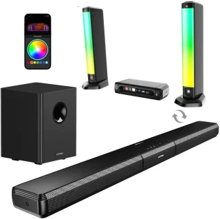 Soundbar 5.1 inclusief Subwoofer 320W Zwart