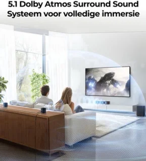 Soundbar 5.1-kanaals Dolby Atmos - Zwart