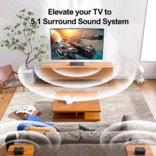 Soundbar 5.1 met draadloze subwoofer en achterluidsprekers