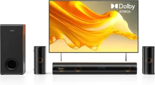 Soundbar 5.1CH - Dolby Atmos Surround Sound - 2 bedrade luidsprekers - SnelShoppen