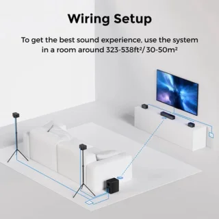 Soundbar 7.1-kanaals Dolby Atmos met draadloze subwoofer