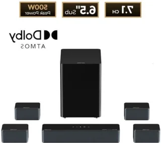 Soundbar 7.1-kanaals met draadloze subwoofer – 500W