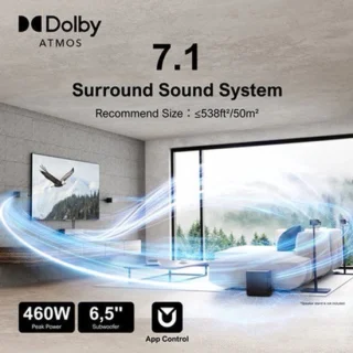 Soundbar 7.1 kanaals met draadloze subwoofer