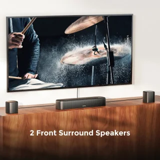 Soundbar 7.1CH met Subwoofer 350W Bluetooth 5.3 Zwart